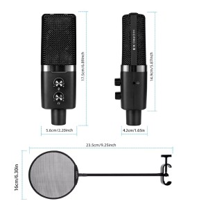 میکروفون استودیویی یانمای مدل MICPRO X3 (جعبه باز)